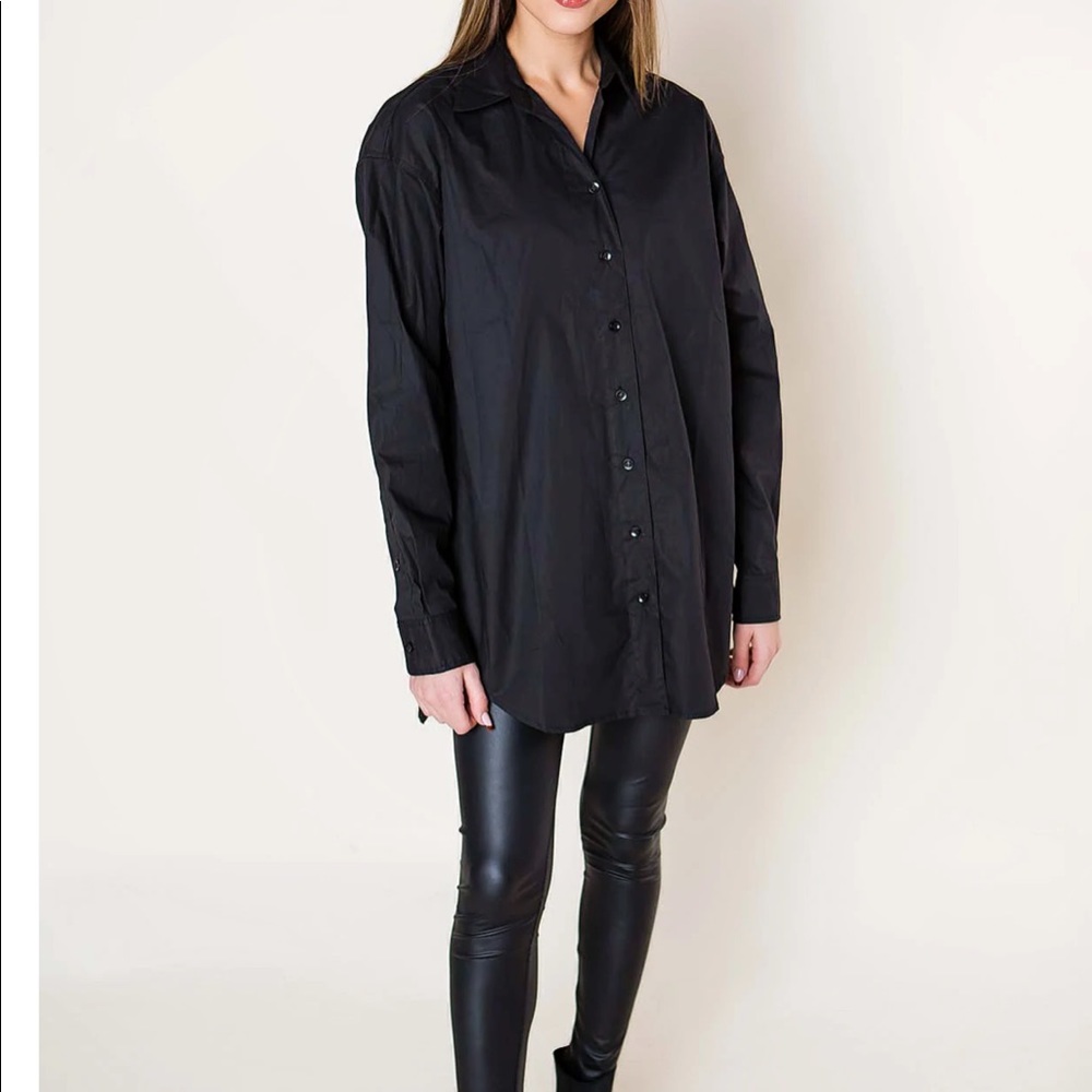 Black Button Down Long Sleeve